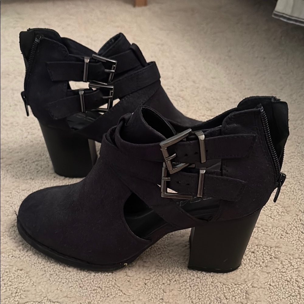 Black Heeled Ankle Boots